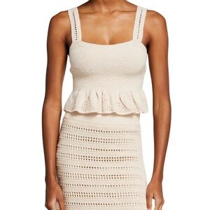 A.L.C. Jace knit peplum top